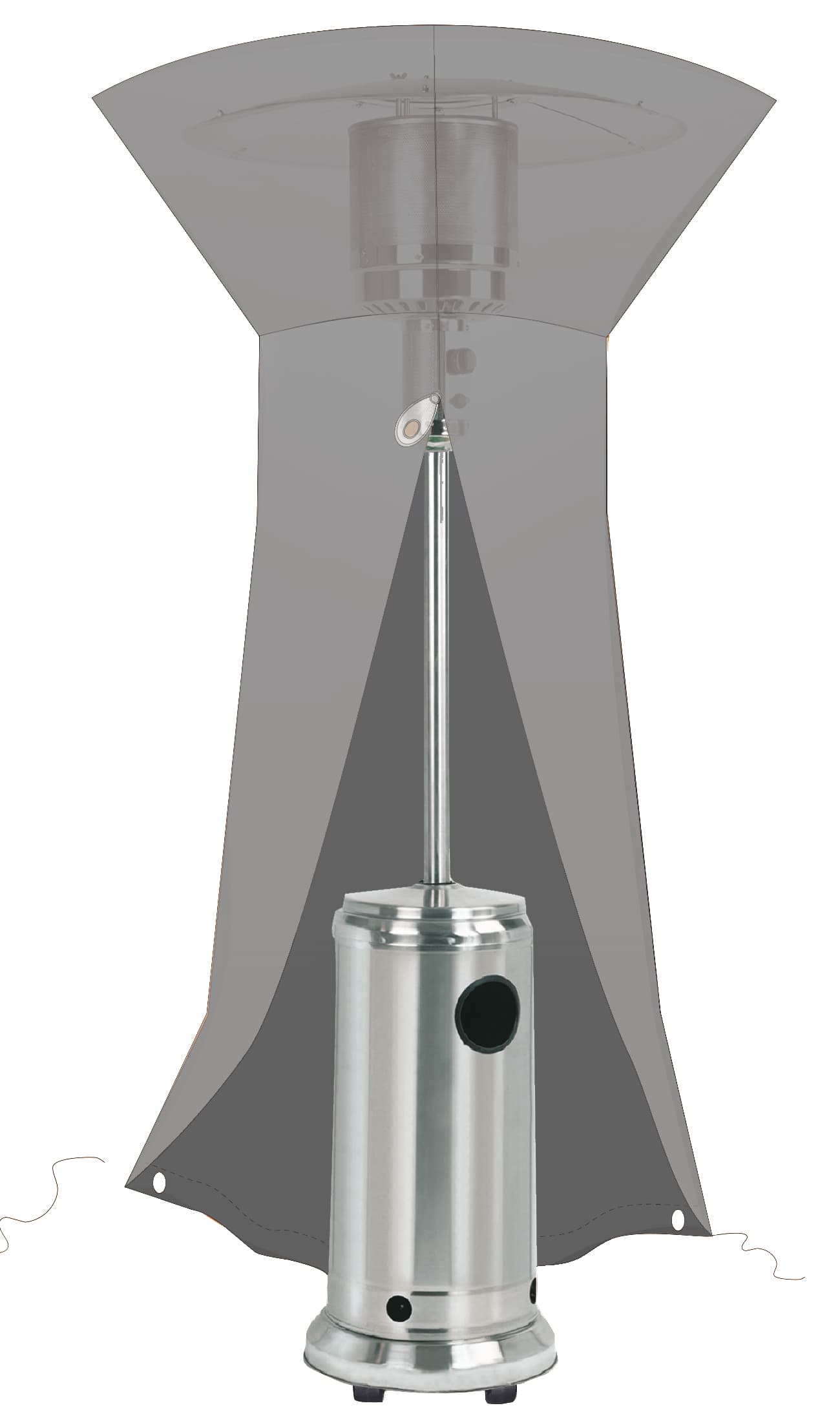 Cover per Stufa a Fungo Colore Nero Globex - 2