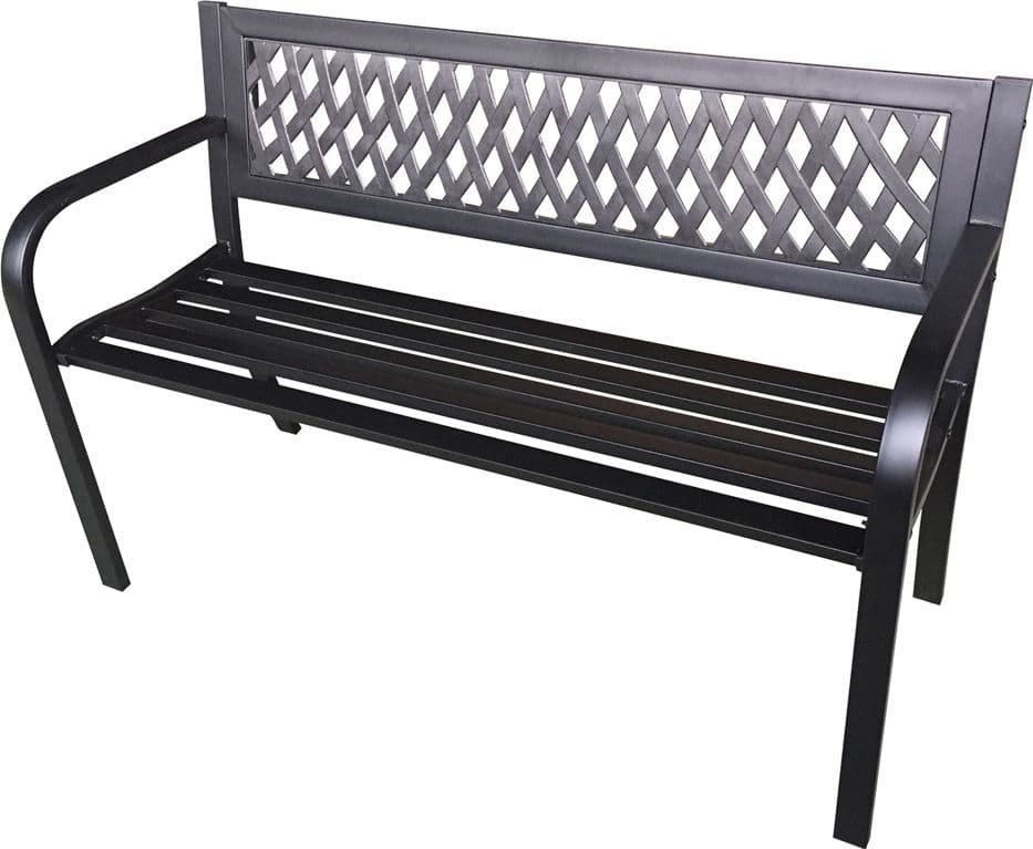 Panchina Lif Borgarino Nera 119 X 50 X in PVC 75 cm
