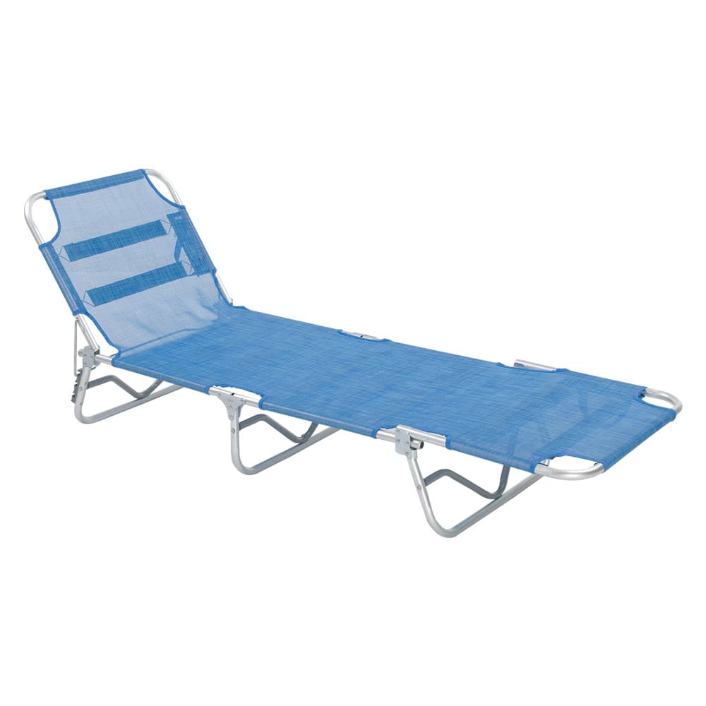 Lettino Spiaggia Senza Parasole Telo Lif Sabaudia Blu 188 x 58 x 27 cm - 2