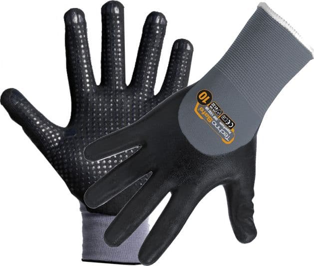 Guanti in Nitrile Palmo Puntin Colore Nero Tg. 8 12.00 Paia - 2