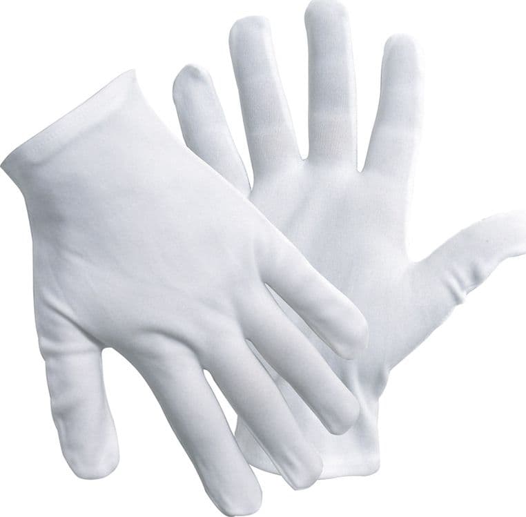 Guanti in Cotone Colore Bianco Tg. 9 12 Paia - 2