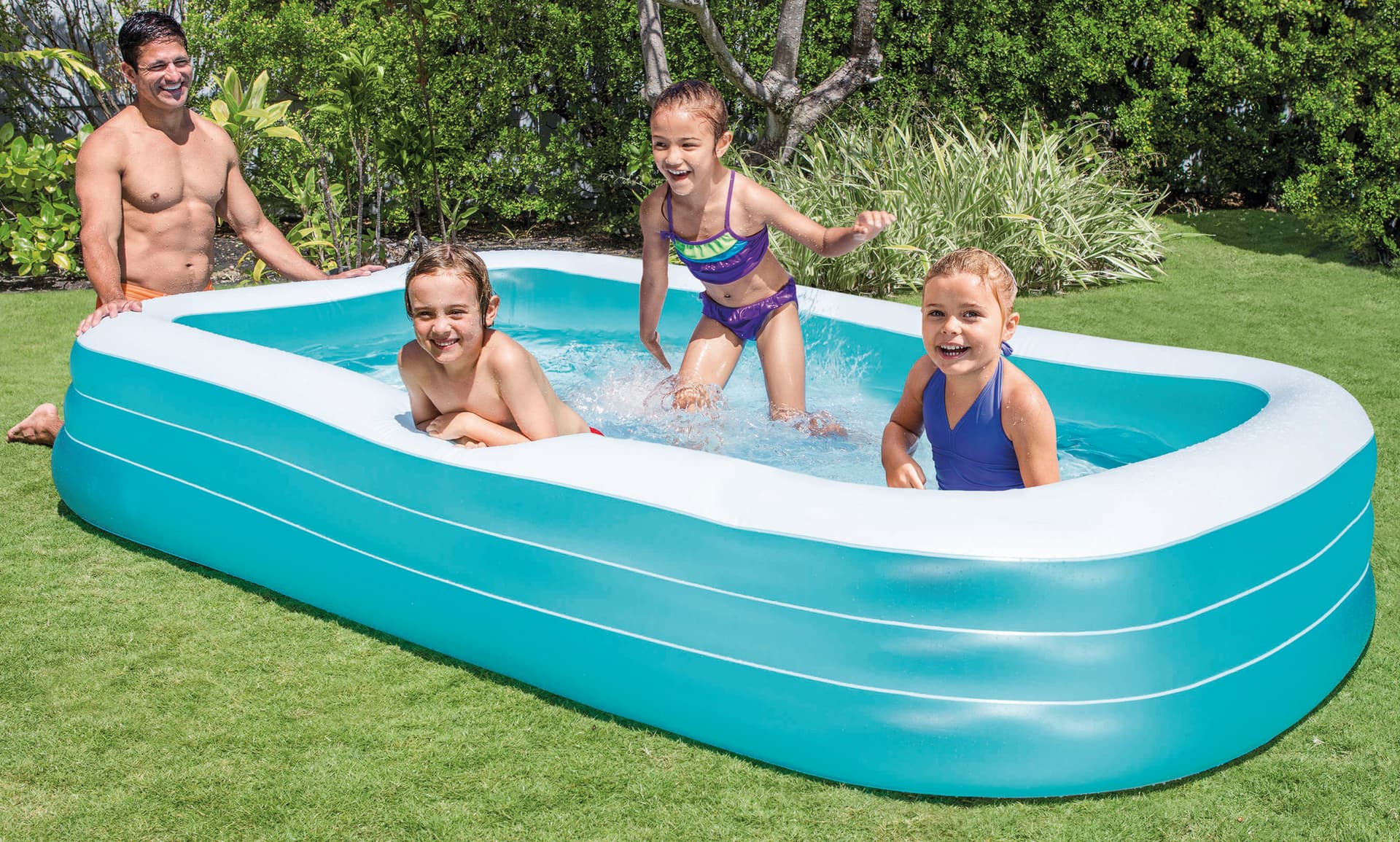 Piscina Gonfiabile Family Cm 305 x 183X56 H (L 1.050) 2 Pezzi Intex - 2