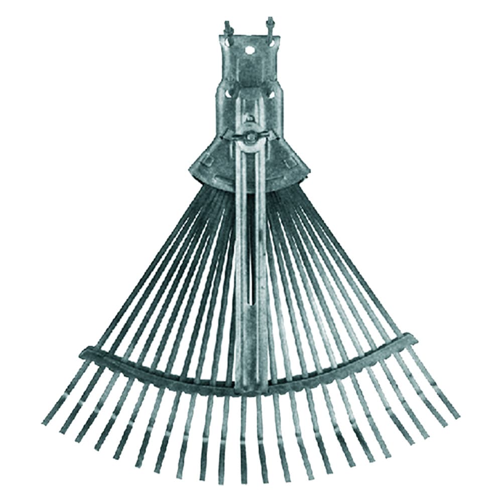 Scopa da Giardino Regolabile Tipo Leggero Zinco Lif Cromato Grigio - 2