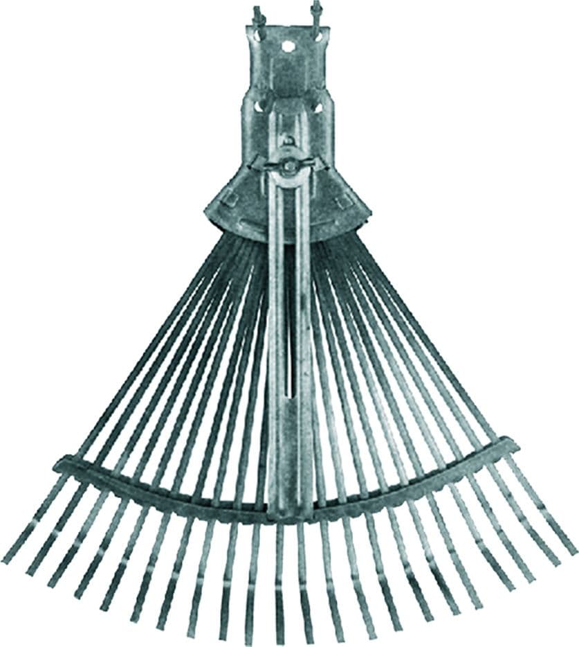 Scopa da Giardino Regolabile Tipo Leggero Zinco Lif Cromato Grigio