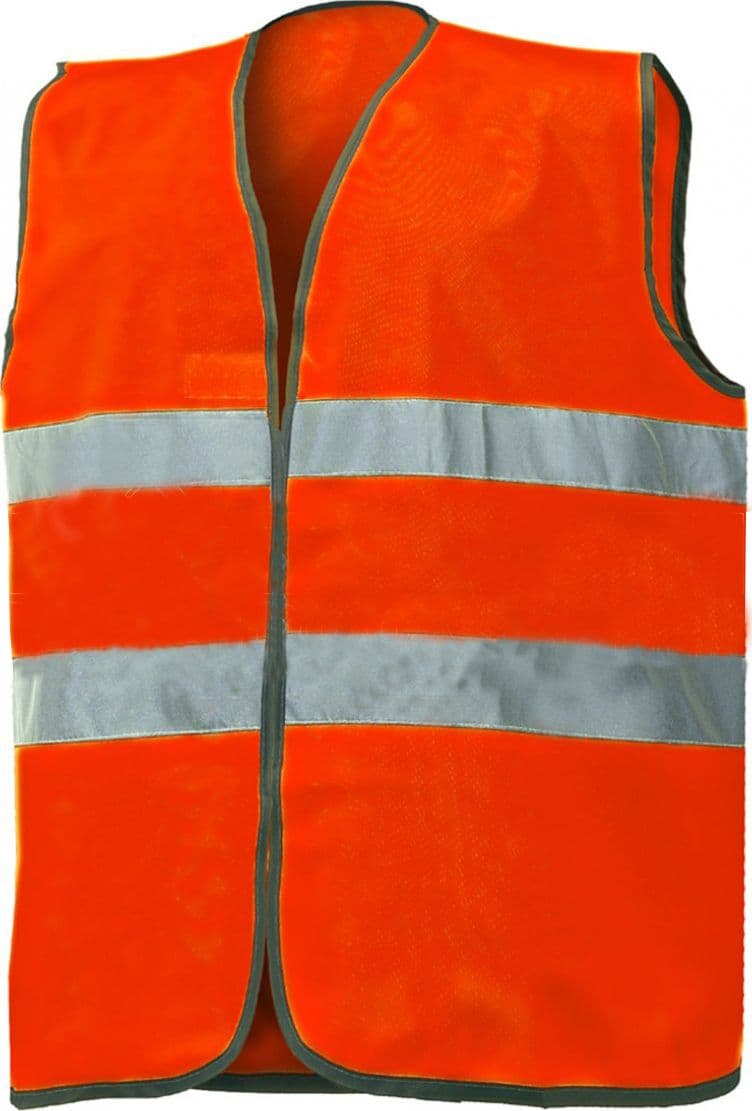 Gilet Alta Visibilità Colore Arancio Fluo Tg. Unica Industrial Starter - 2