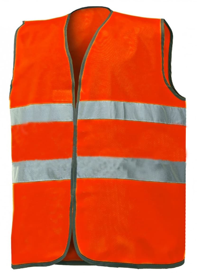 Gilet Alta Visibilità Colore Arancio Fluo Tg. Unica Industrial Starter - 2