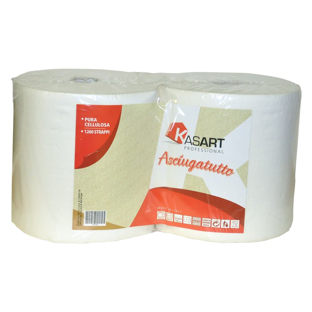 Bobina Kasart Asciugatutto 800 Carta a Rotolo Circa 2 1,5 kg
