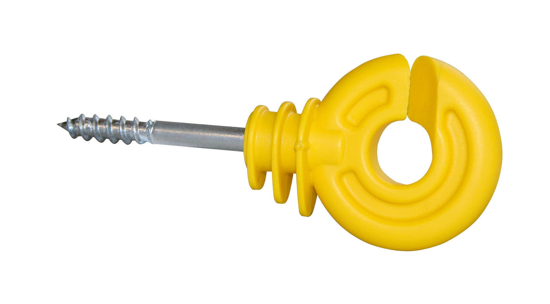 Isolatore ad Anello Giallo con Vite per Legno Pz. 25 - 2