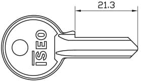 Chiave Grezza per Lucchetto City 3 Spine Lunghezza Mm 21 3 10 Pezzi Iseo - 2