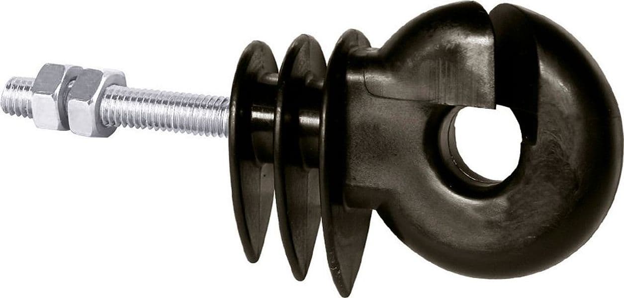 Isolatore ad Anello Nero con Vite per Ferro Pz. 25 - 2