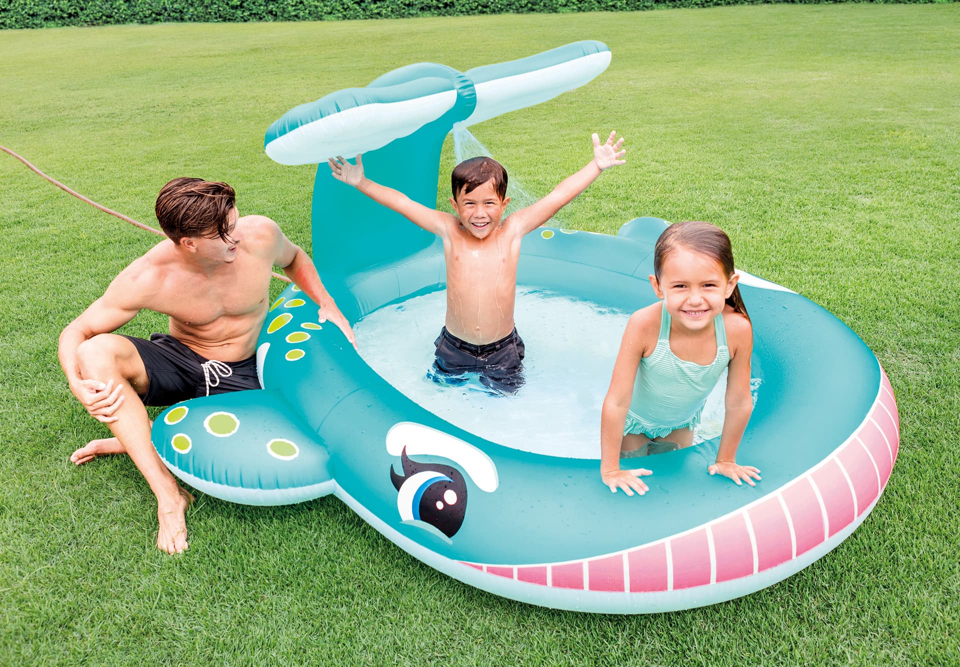 Piscina Gonfiabile Balena 201 x 196X91 Intex - 2