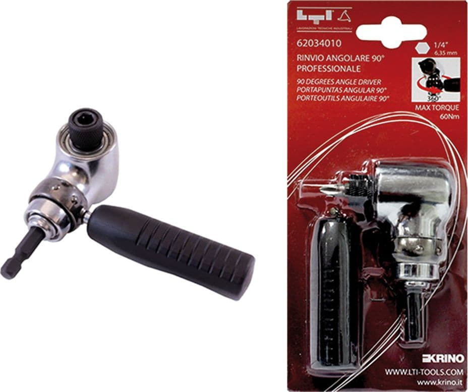 Rinvio Angolare per Trapano a 90° Attacco 1/4 Krino - 2