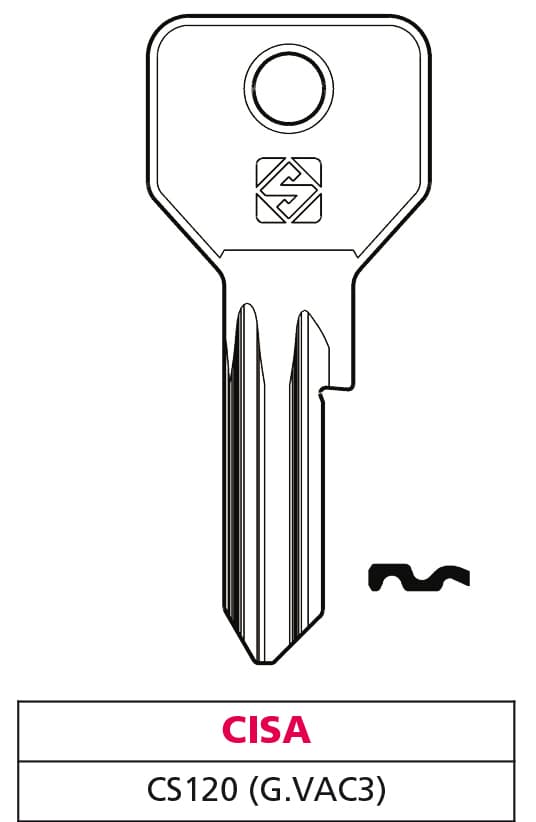 Chiave Asc CS120 (g. Vac 3) Cisa 10 Pezzi Silca - 2