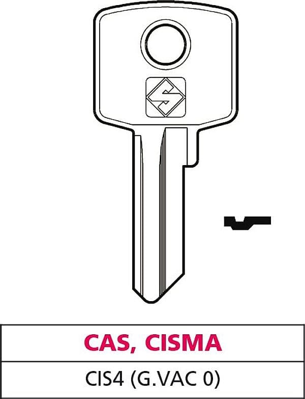Chiave Ottone CIS4 (g. Vac 0) Cas Cisma 20 Pezzi Silca - 2