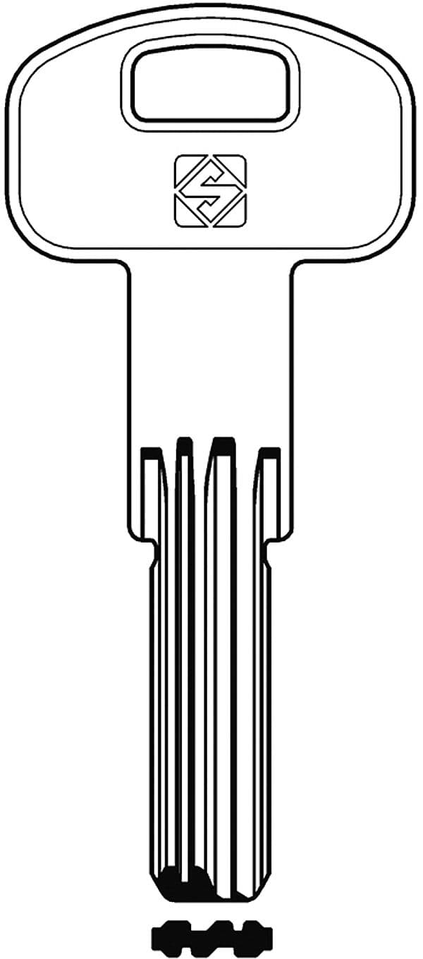 Chiave Punzonata Ottone PT7R (g. Vag 1) Potent 5 Pezzi Silca - 2