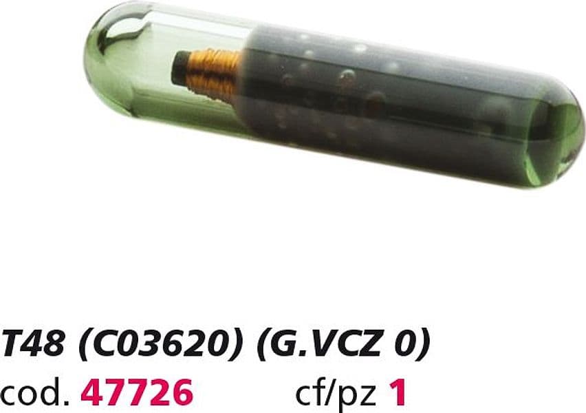 Chip Transponder T48 (C03620) (g. Vcz 0) Silca - 2