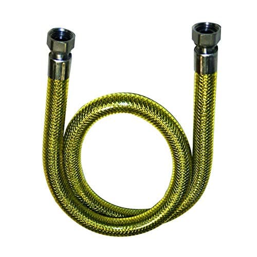 Tubo Flessibile 1 5 Metri per Gas Metano e GPL Certificato Acciaio Inox Ff - 2