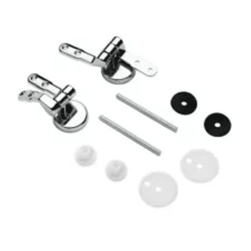 Cerniere Copriwater Universali Cromate Fissaggio Coppia Cerniera WC Damast - 2