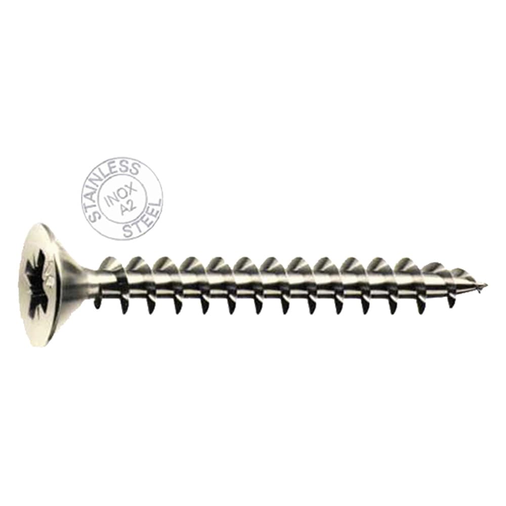 Vite per Mustad Panelvit Legno T.s.p. INOX Tsp 200 Pezzi 4 x 30 mm - 2