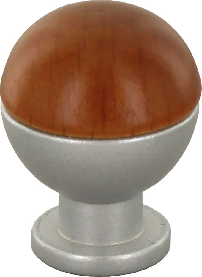 Pomolo in Legno Ottone Sferico Art 18 Frassino 25 Pezzi 735 mm - 2