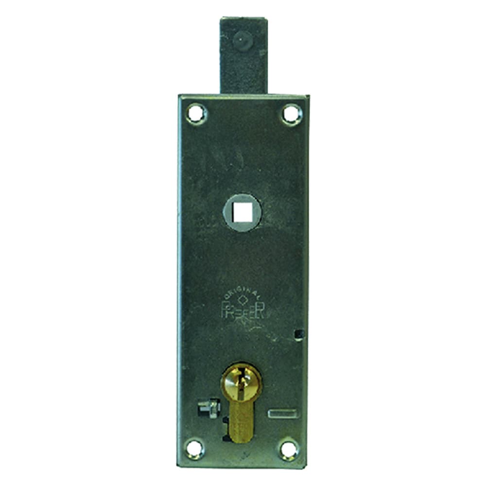 Serratura per Porta Basculante Art B561 Cilindro Sagomato Prefer - 2
