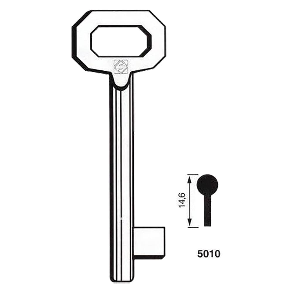 Chiavi Silca Patent Ferro 5010 Corta 5 Pezzi