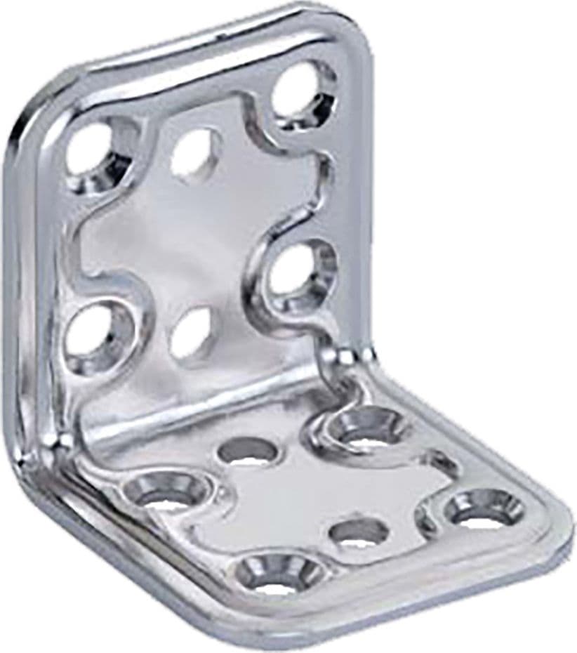 Giunzione ad Angolo Art 746in Aldeghi Luigi 10 Pezzi 40 X 40 X in Acciaio Inox 40 mm - 2