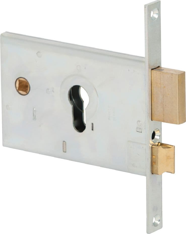 Serratura da Infilare per Cisa Alluminio 44120 E58 Fr. Catenaccio 20 mm - 2