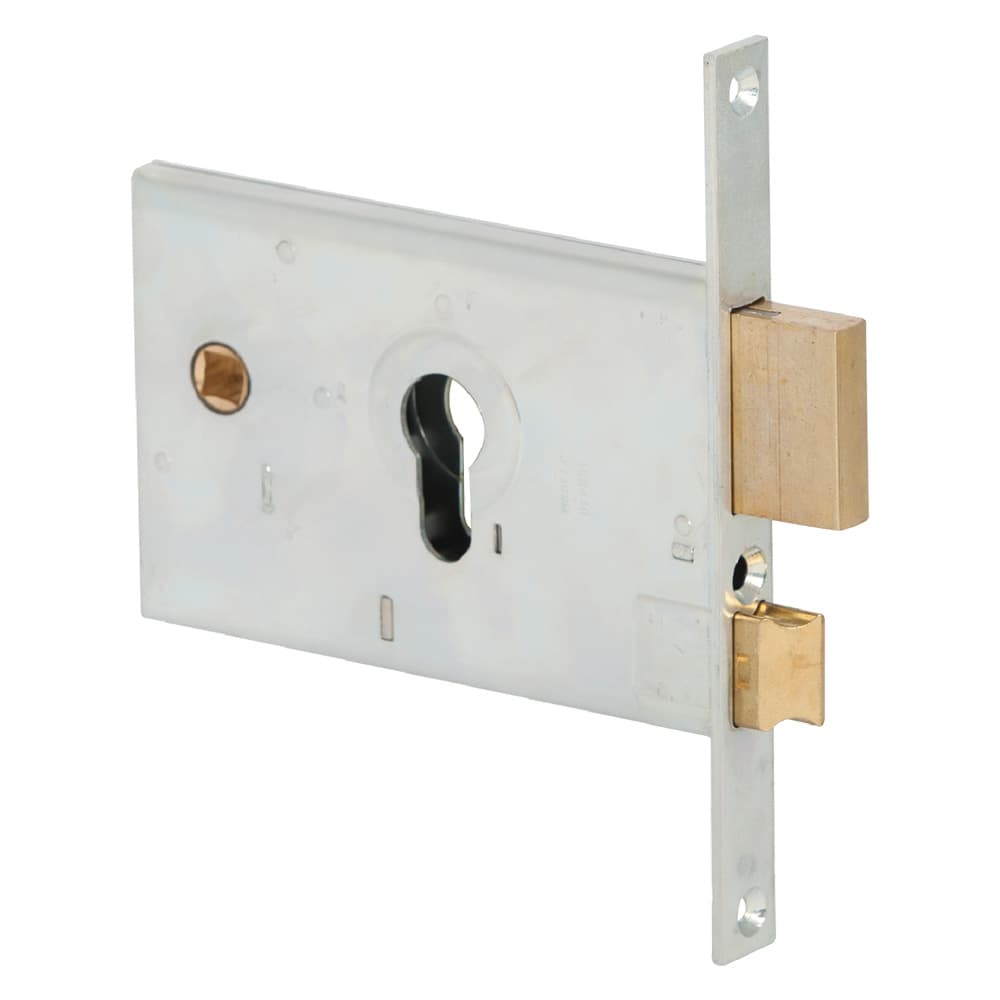 Serratura da Infilare per Cisa Alluminio 44120 E58 Fr. Catenaccio 20 mm - 2
