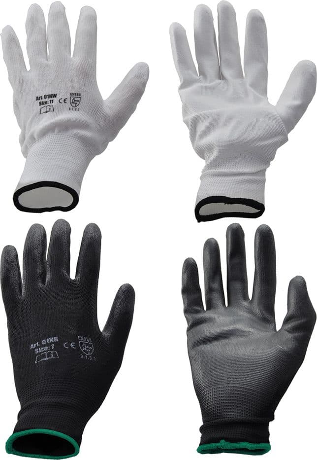Guanti Grifon Safety Poliestere Poliuretano Tg. 7 Bianco 12