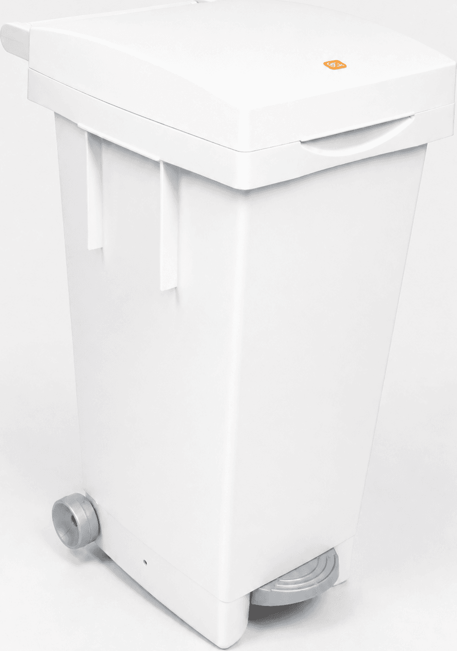 Ics Bidone Big Tata per Differenziata L 80 cm 38 x 50X80 H Colore Bianco - 2