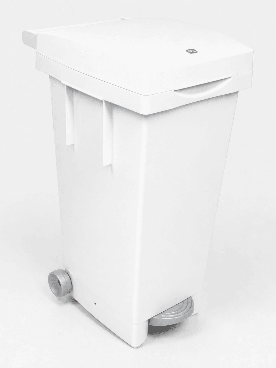 Ics Bidone Big Tata per Differenziata L 80 cm 38 x 50X80 H Colore Bianco - 2