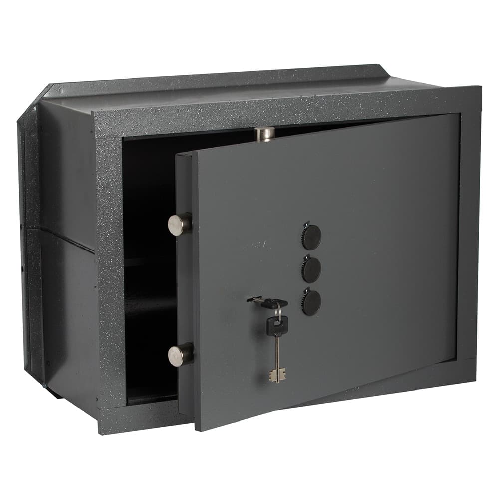 Cassaforte con Chiave e Combinazione 2+2 Catenacci Cisa 49 x 36 x 25 cm - 2
