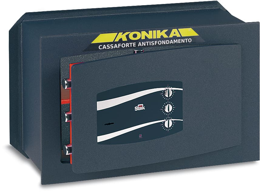 Cassaforte da Muro Chiusura con Chiave+combinatore Mm 400 x 195X250 H Stark - 2