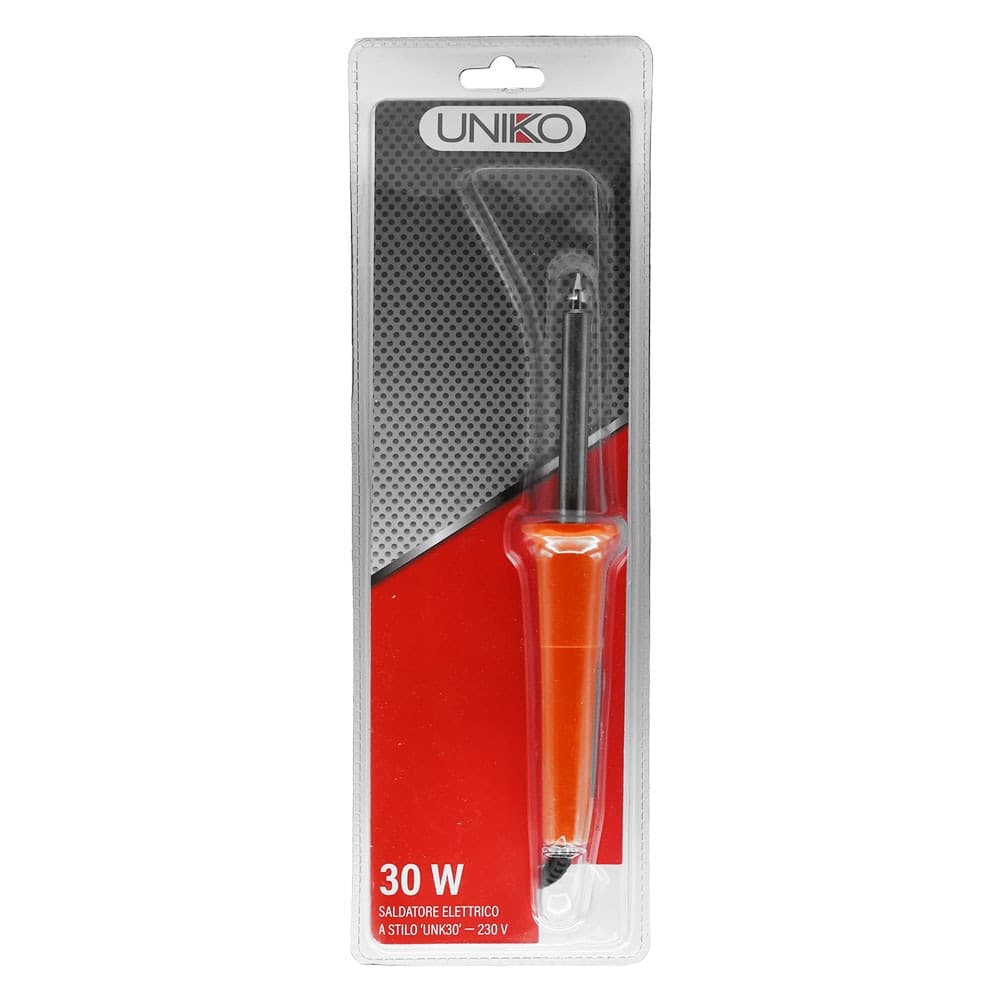 Saldatore Elettrico a Stilo Unk30 Uniko Unk 30 w Punta Diritta in PVC