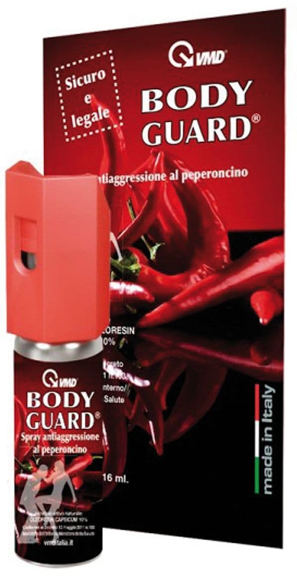 Spray Antiaggressione Bodyguard al Peperoncino Ml. 16 - 2