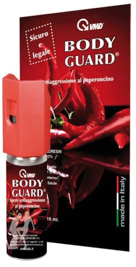 Spray Antiaggressione Bodyguard al Peperoncino Ml. 16 - 2
