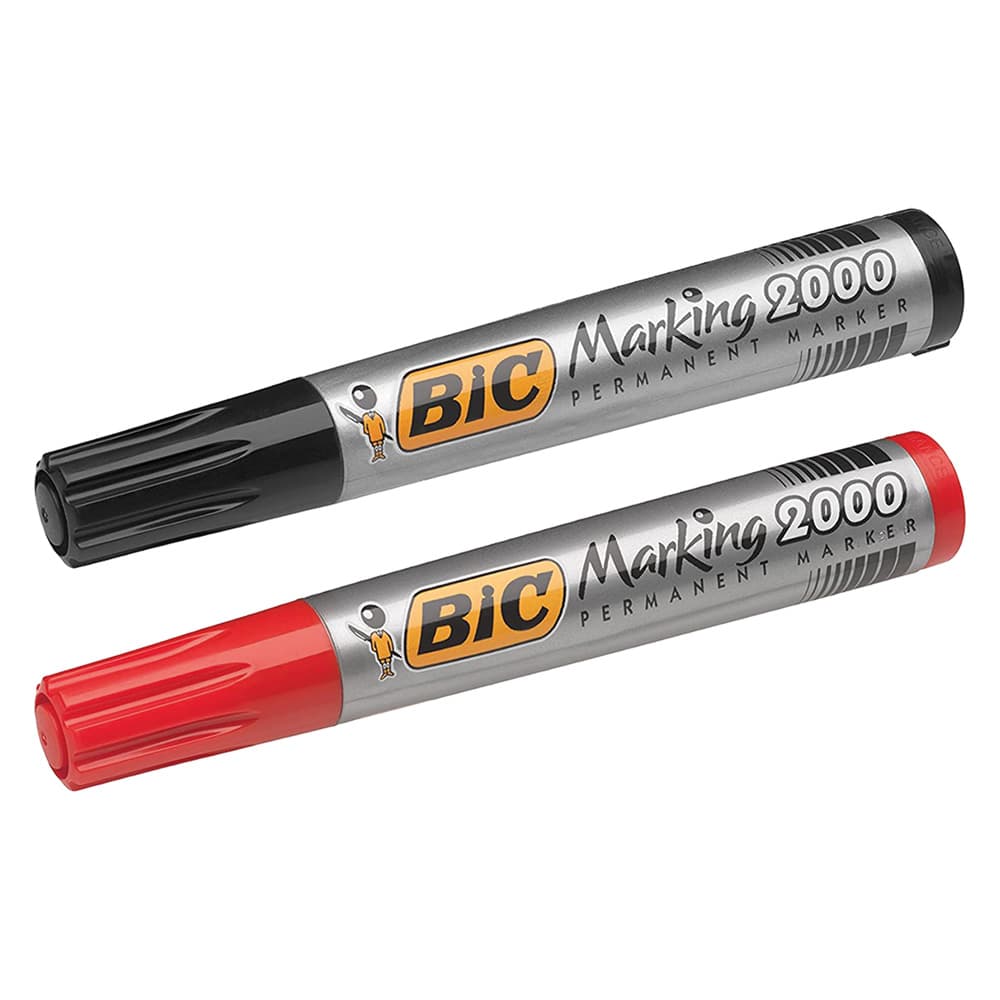 Marcatore Permanente Inchiostro Bic Marking 2000 Rosso - 2