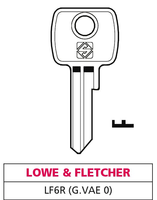 Chiave Asc LF6R (g. Vae 0) Lowe & Fletcher 20 Pezzi Silca - 2