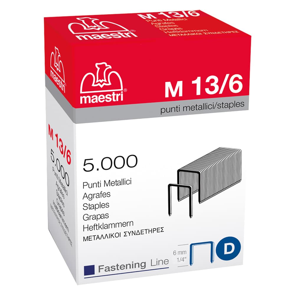 Punti per Fissatrice a Martello M. 13 6 Romeo Maestri 5000 Pezzi - 2