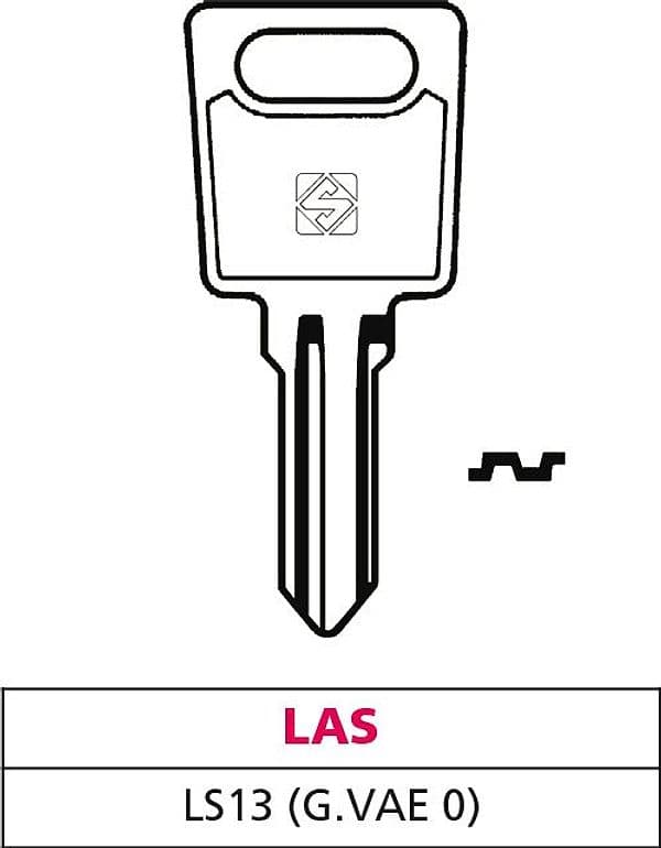 Chiave Asc LS13 (g. Vae 0) Las 10 Pezzi Silca