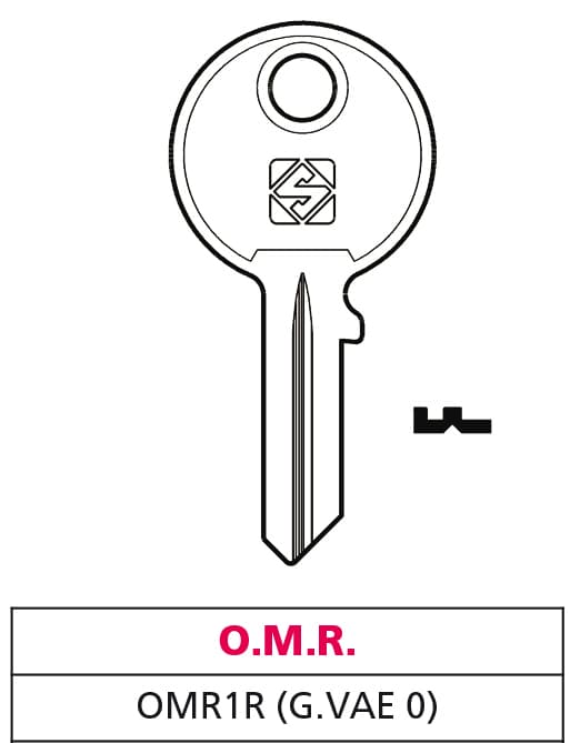 Chiave Asc OMR1R (g. Vac 0) O.m.r. 20 Pezzi Silca - 2