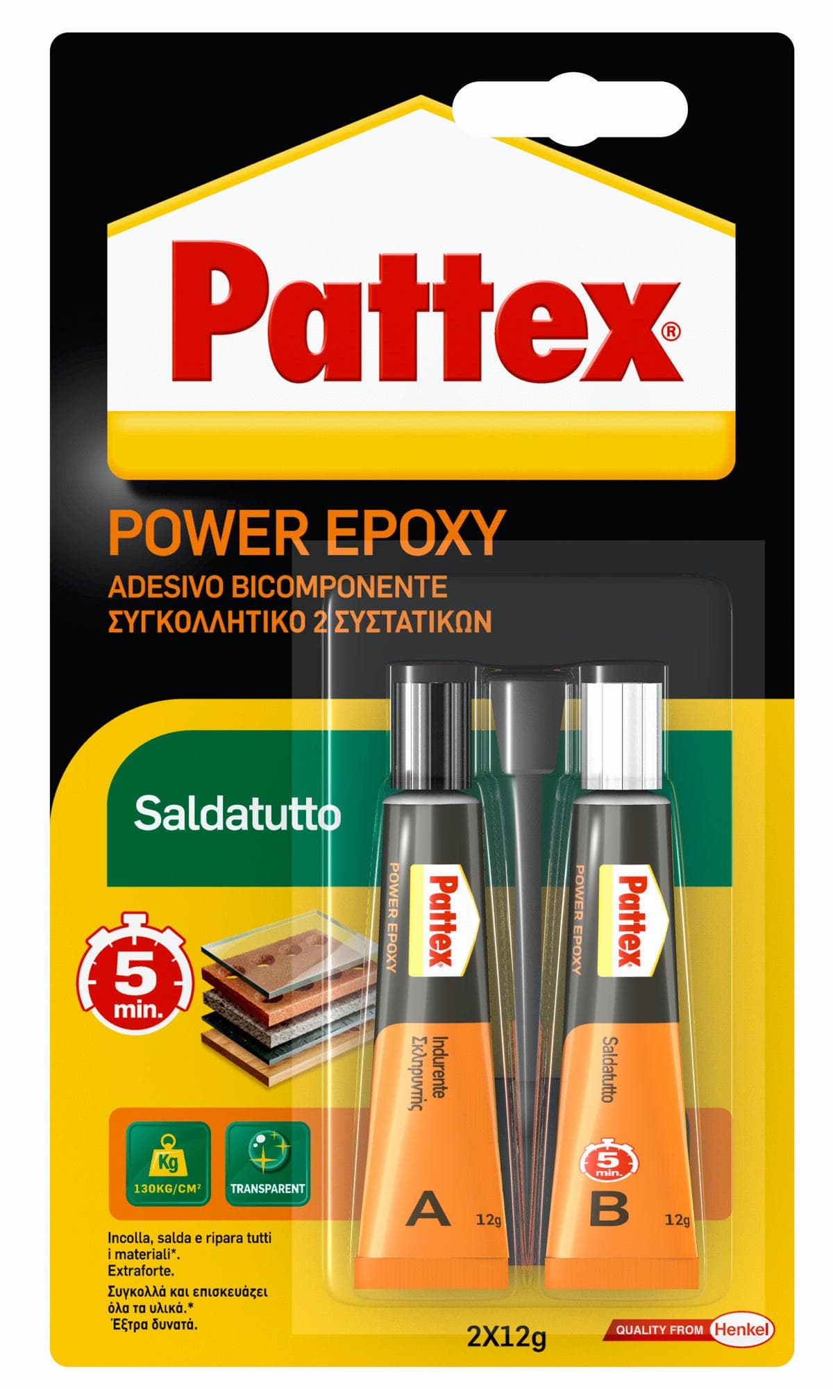 Colore La Pattex Power Epoxy Saldatutto Gr. 24 6 Pezzi Henkel - 2