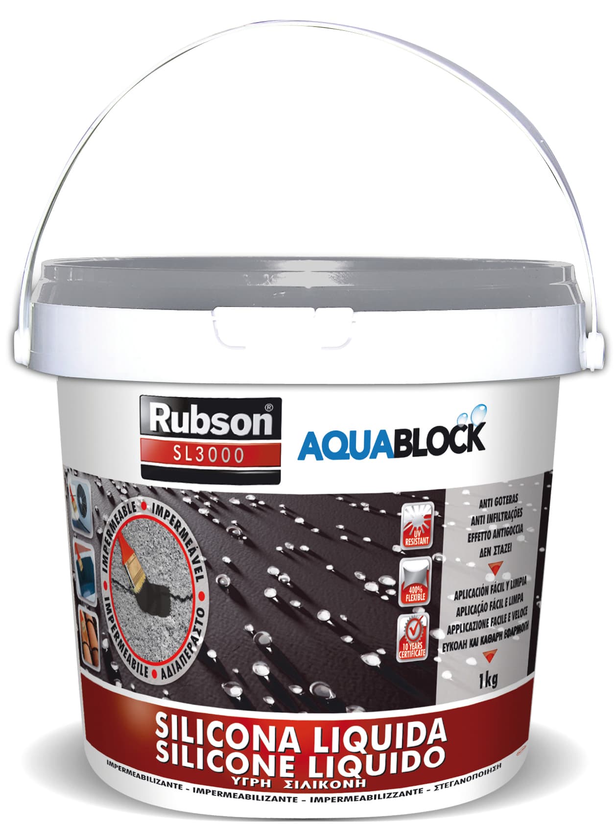 Silicone Acrilico Liquido Rubson SL3000 Kg 1 Henkel - 2