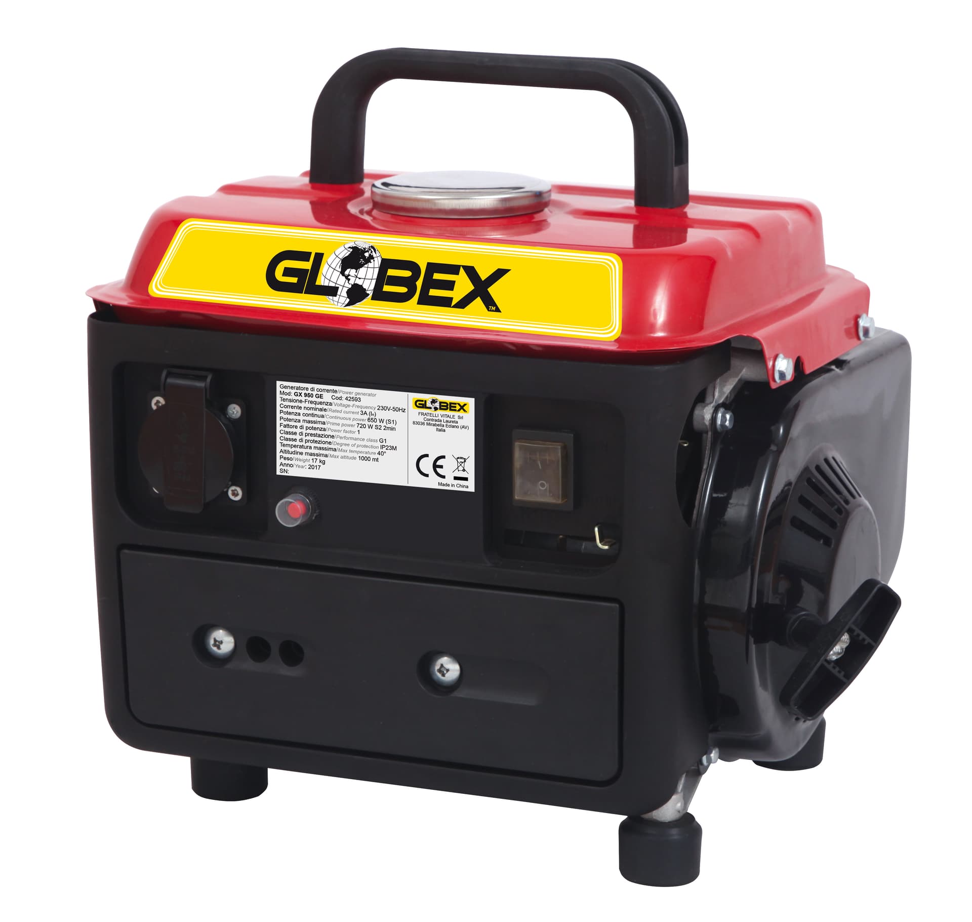 Generatore di Corrente Gx 950 Ge 720 W Globex - 2