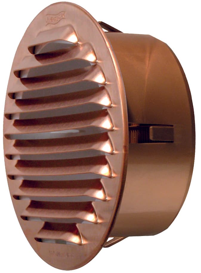 Griglia di Aerazione in Rame Ø Mm 100 Imbocco Ø Mm 80 - 2