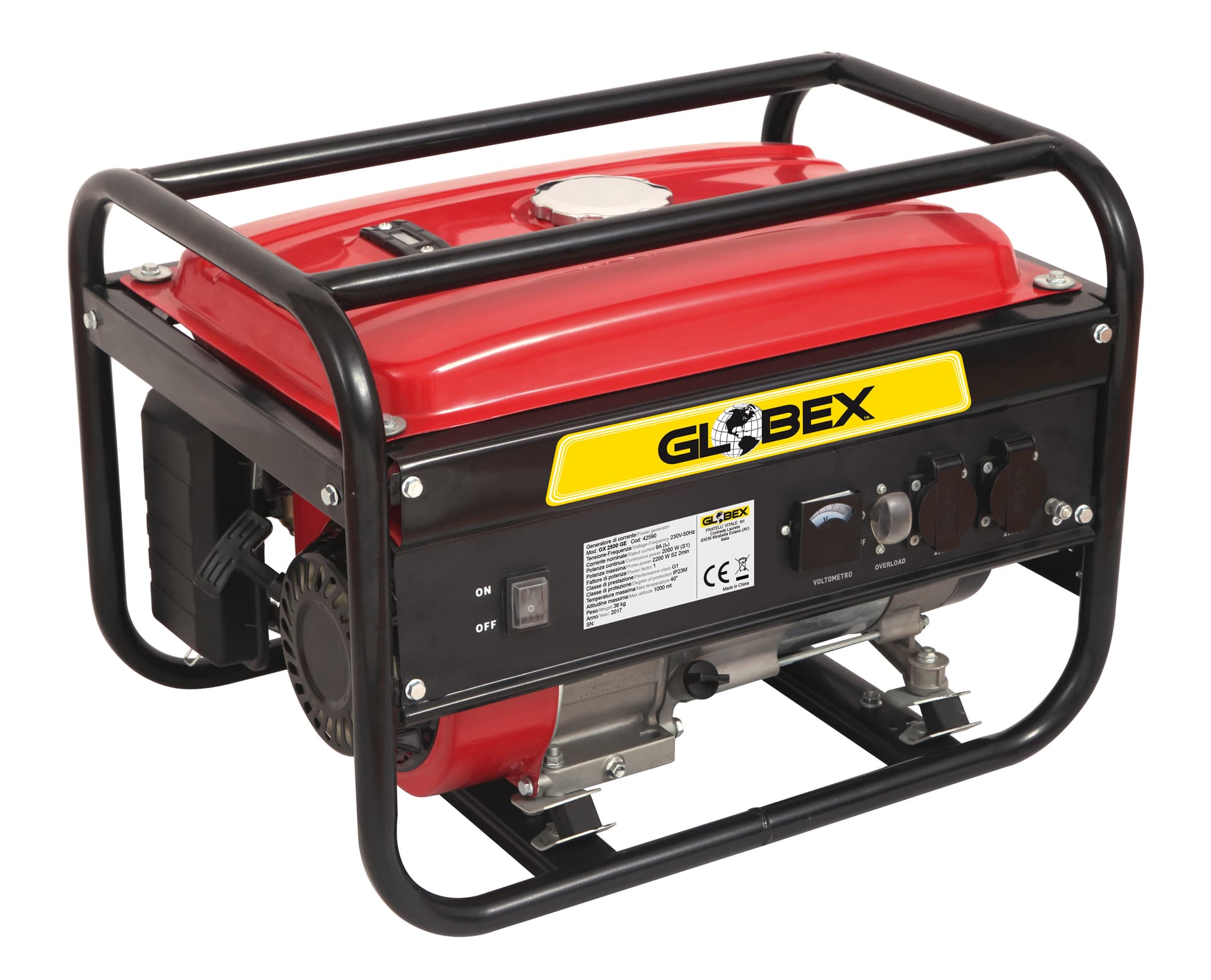 Generatore di Corrente Gx 2500 Ge 2200 W Globex - 2