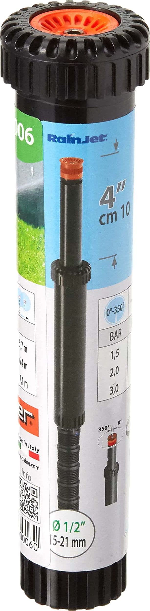 Irrigatore Pop Up Regolabile 0 350 ° Art. 90006 Misura 4 (mm 100) Claber