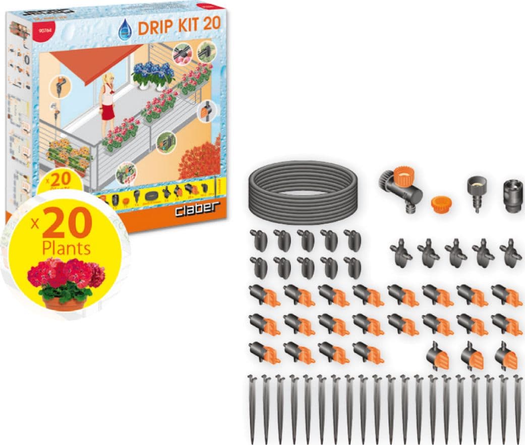 Kit Drip 20 Vasi Art. 90764 Claber