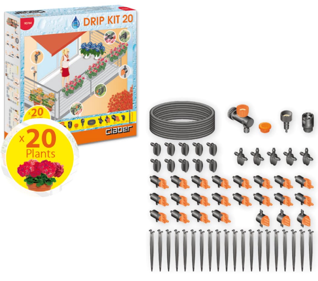 Kit Drip 20 Vasi Art. 90764 Claber - 2